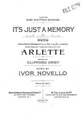 It's Just A Memory (from 'Arlette')