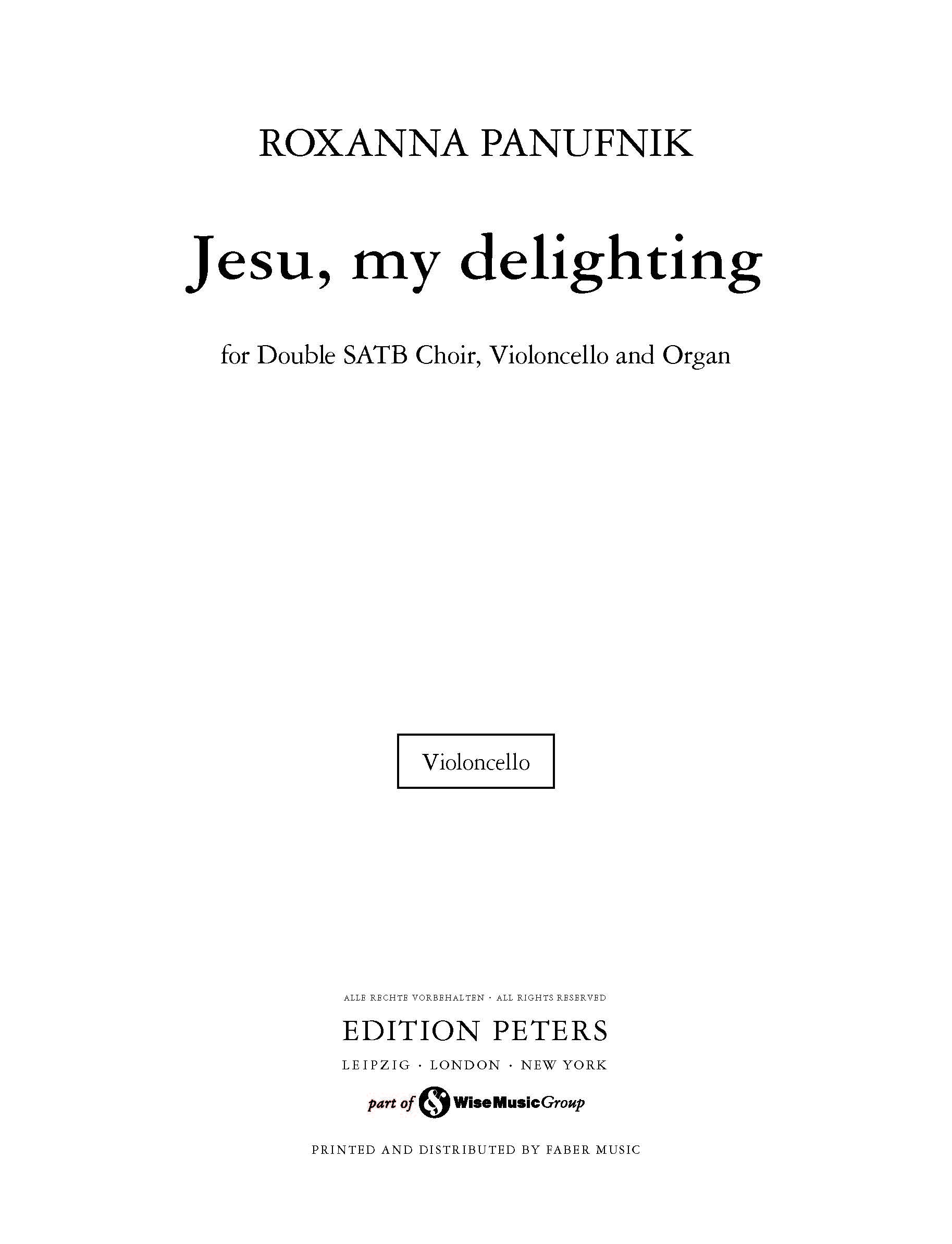 Jesu, My Delighting