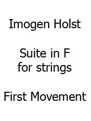 Suite In F for Strings (First Movement)
