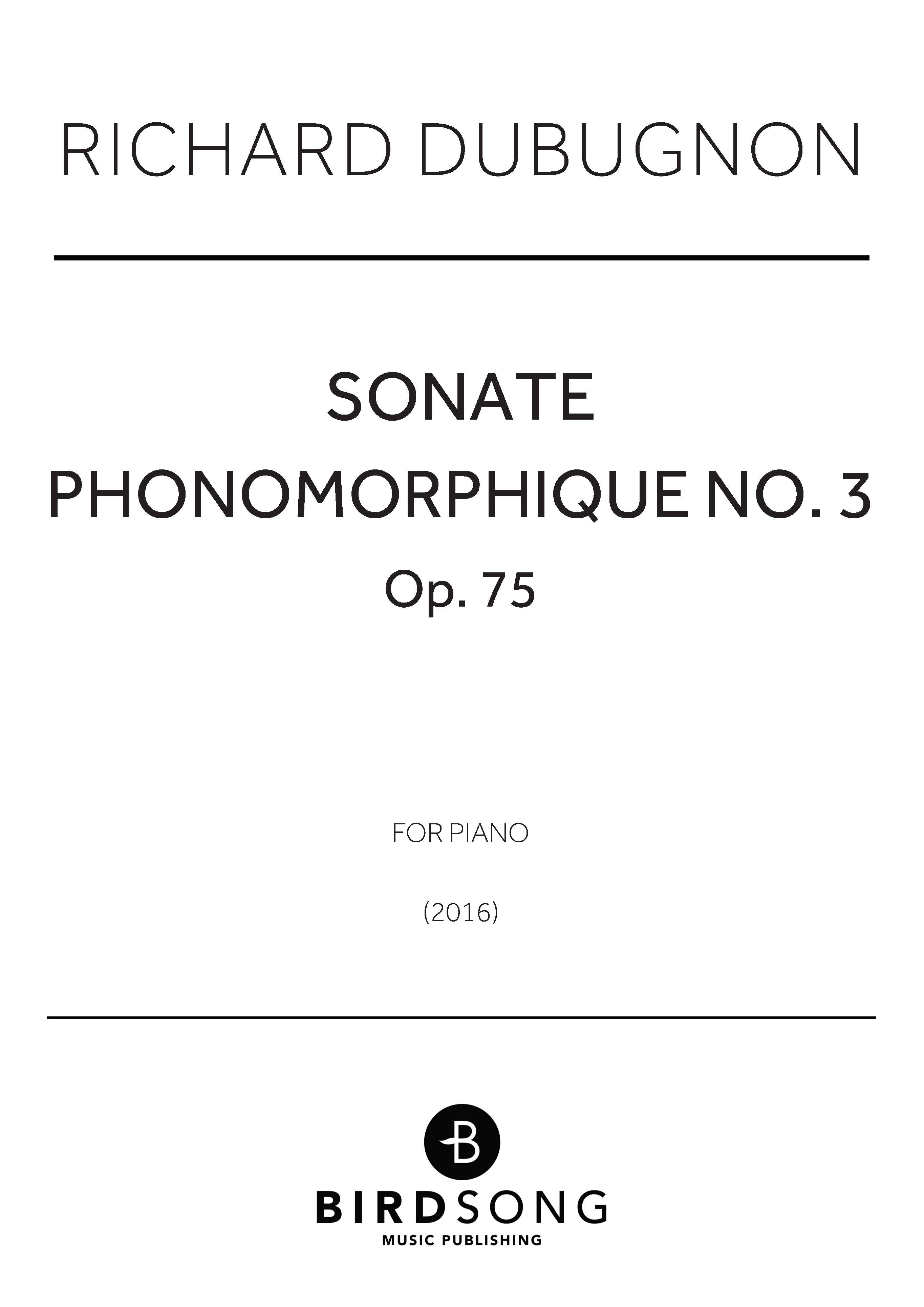 Sonate Phonomorphique No.3