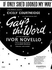 If Only She'd Looked My Way (from 'Gay's The Word')