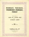 Monday, Tuesday, Wednesday, Thursday, Friday Sheet Music