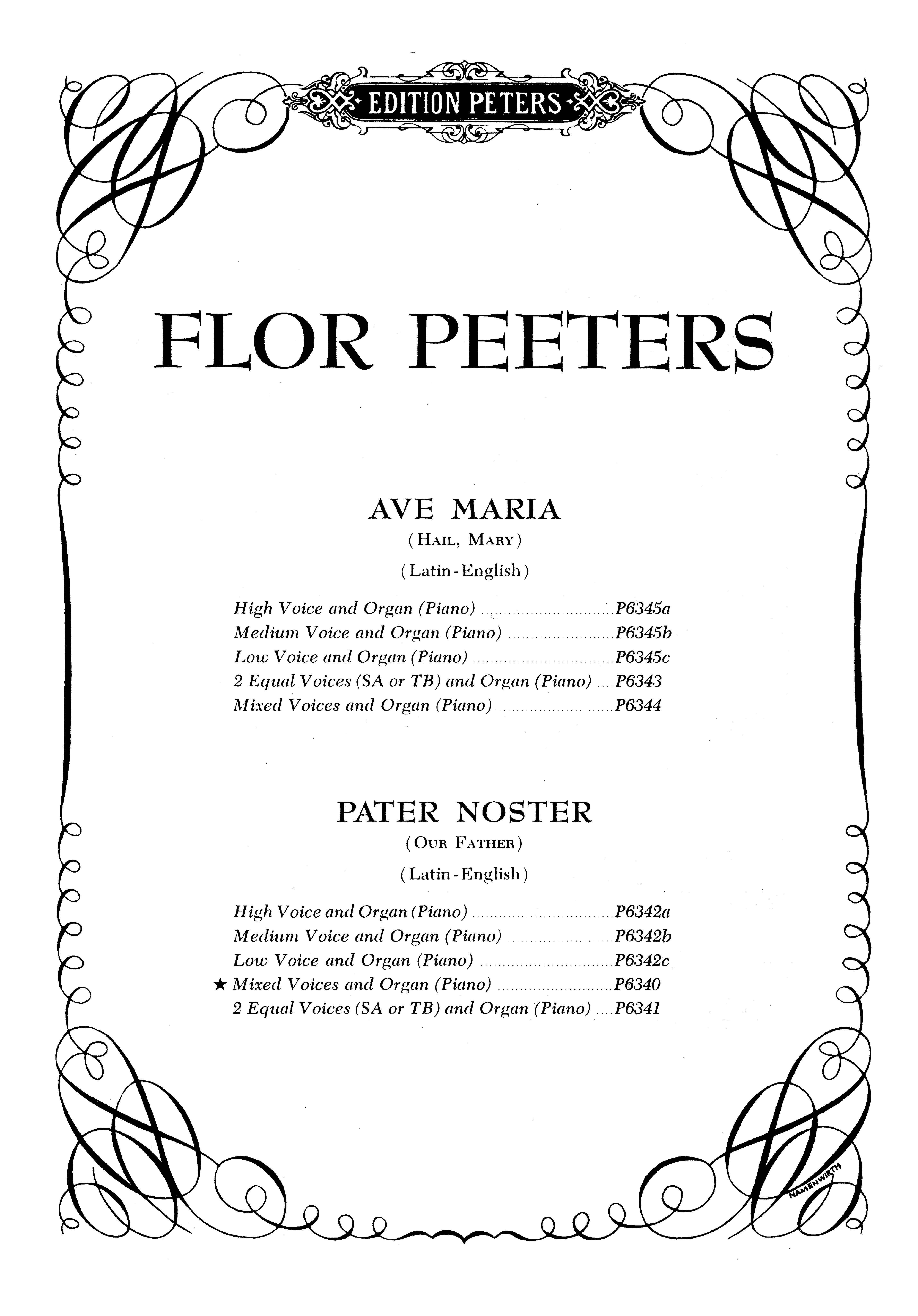 Pater Noster (Our Father) Op.102k