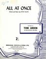 All At Once (Toni Arden) Bladmuziek