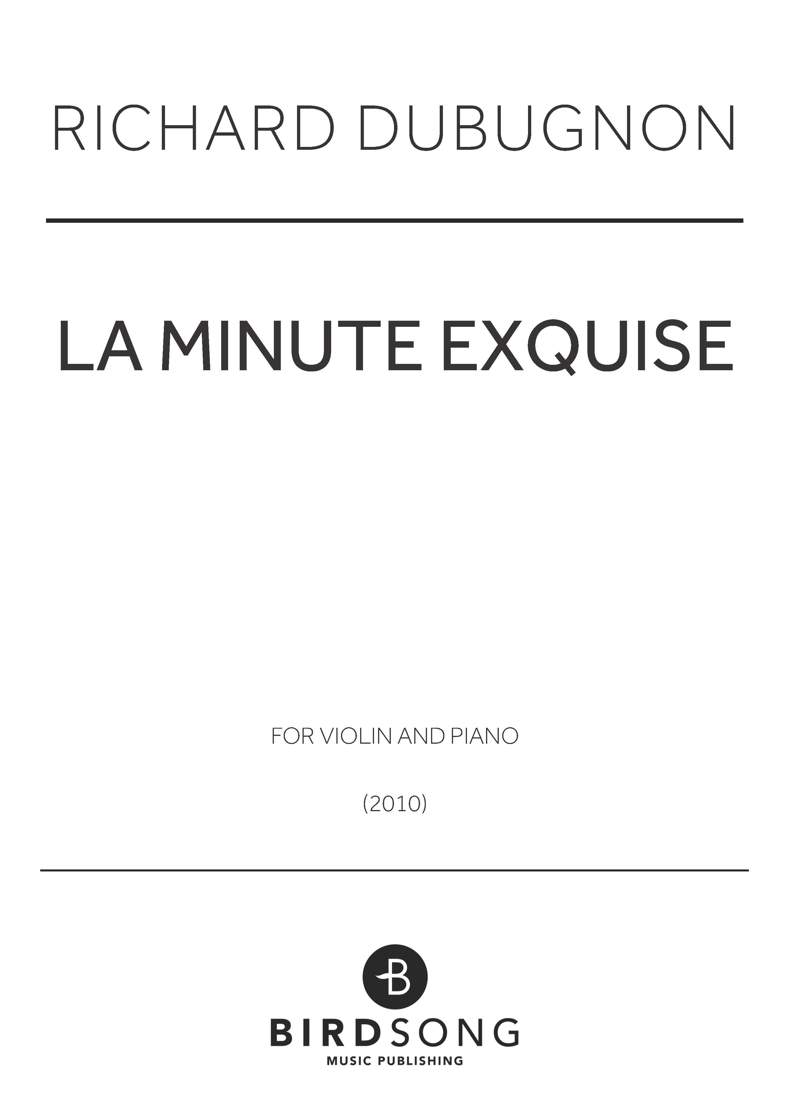 La minute exquise (Ekskize)