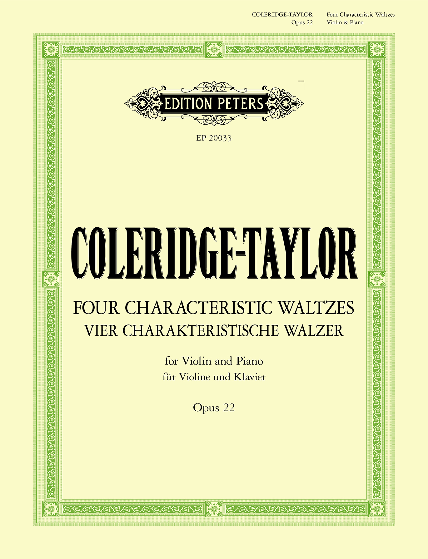 Valse de la Reine (from 'Four Characteristic Waltzes Op.22')