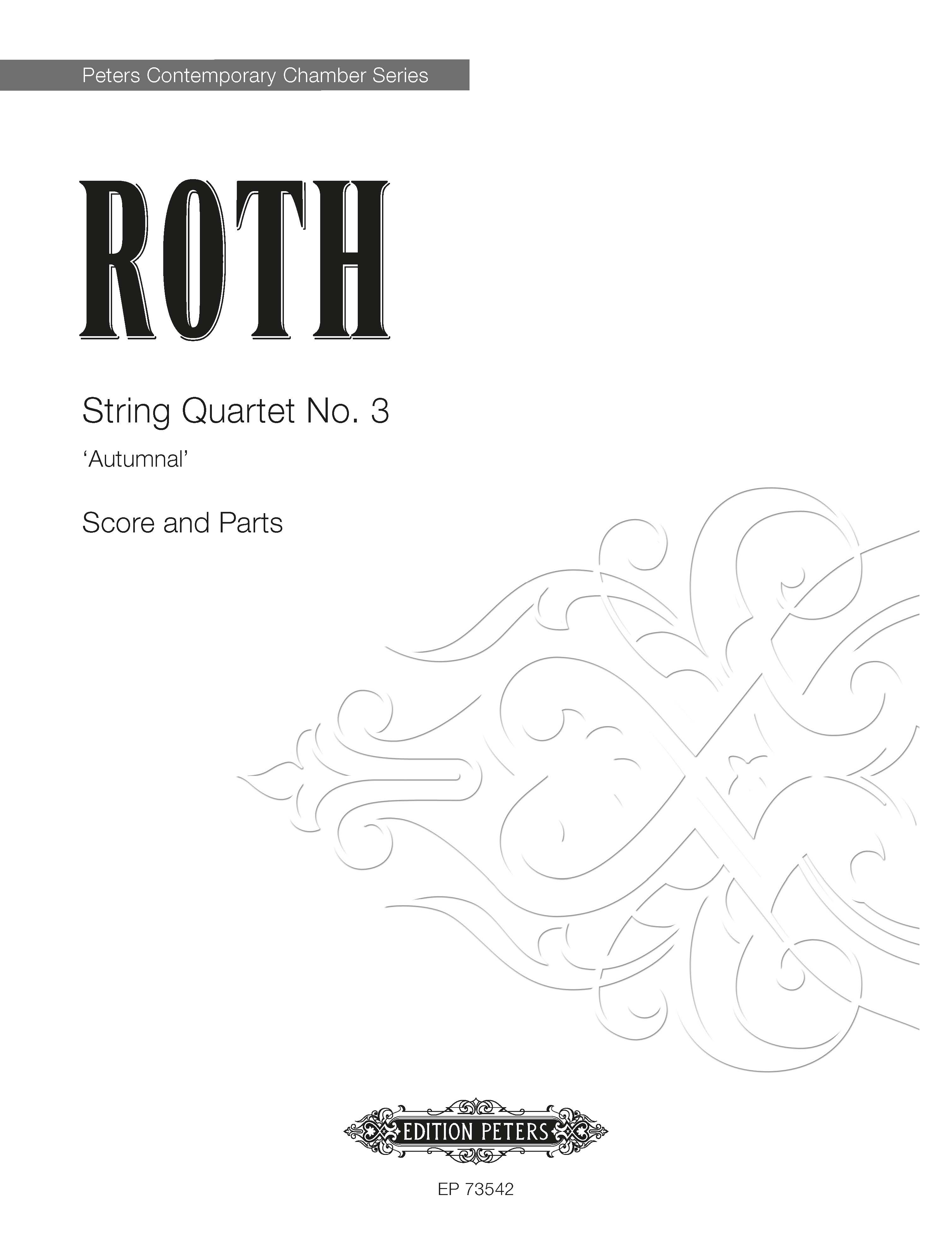 String Quartet No. 3 (Autumnal) Score & Parts