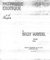 Pastorale Exotique Sheet Music