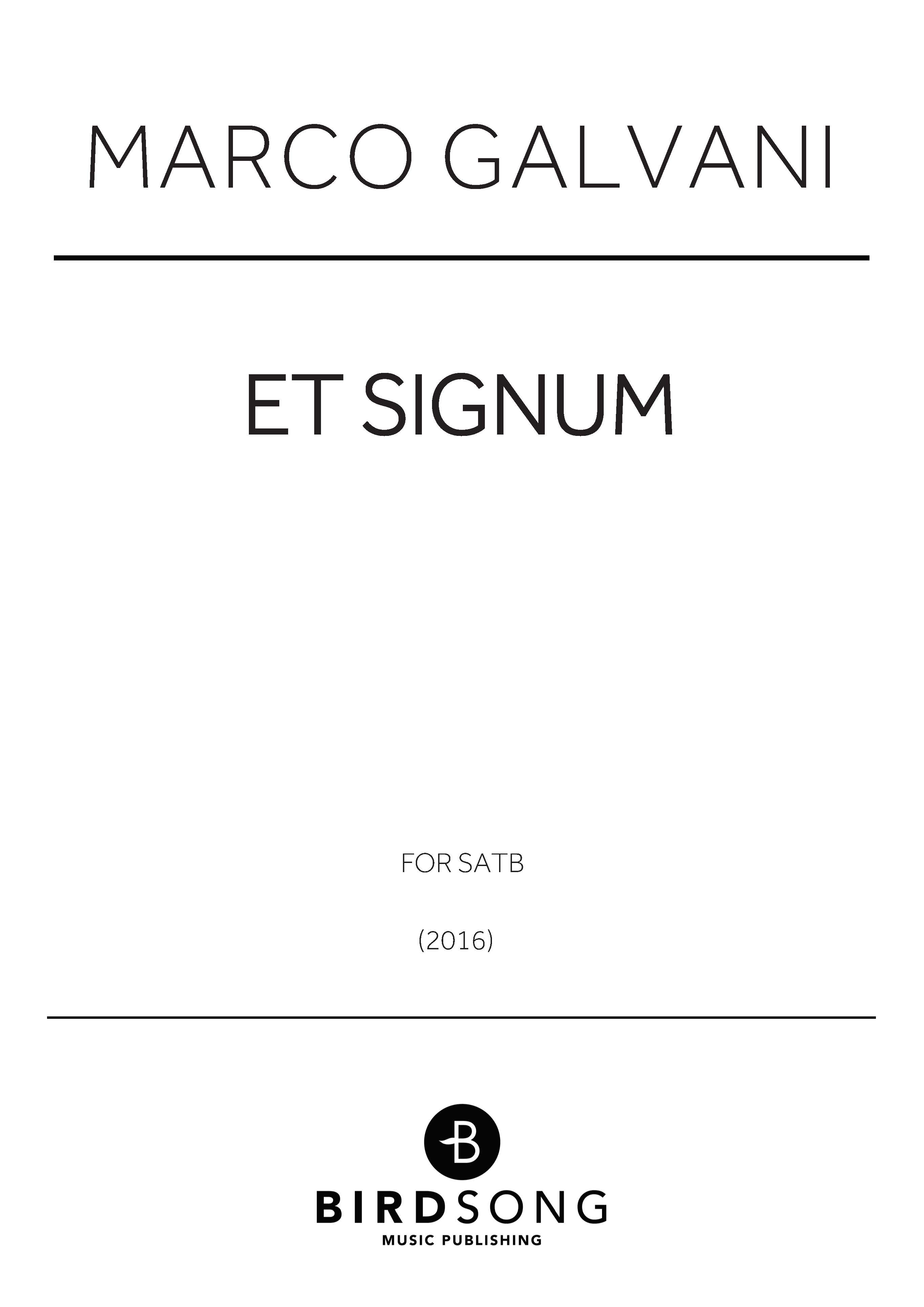 Et Signum