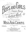 Boys And Girls Sheet Music