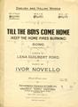 Keep The Home Fires Burning (Till The Boys Come Home) Sheet Music