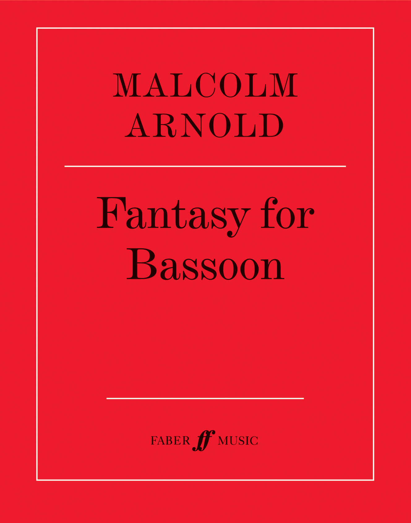 Malcolm Arnold Fantasy For Bassoon (Bassoon Solo) Digital Sheet Music