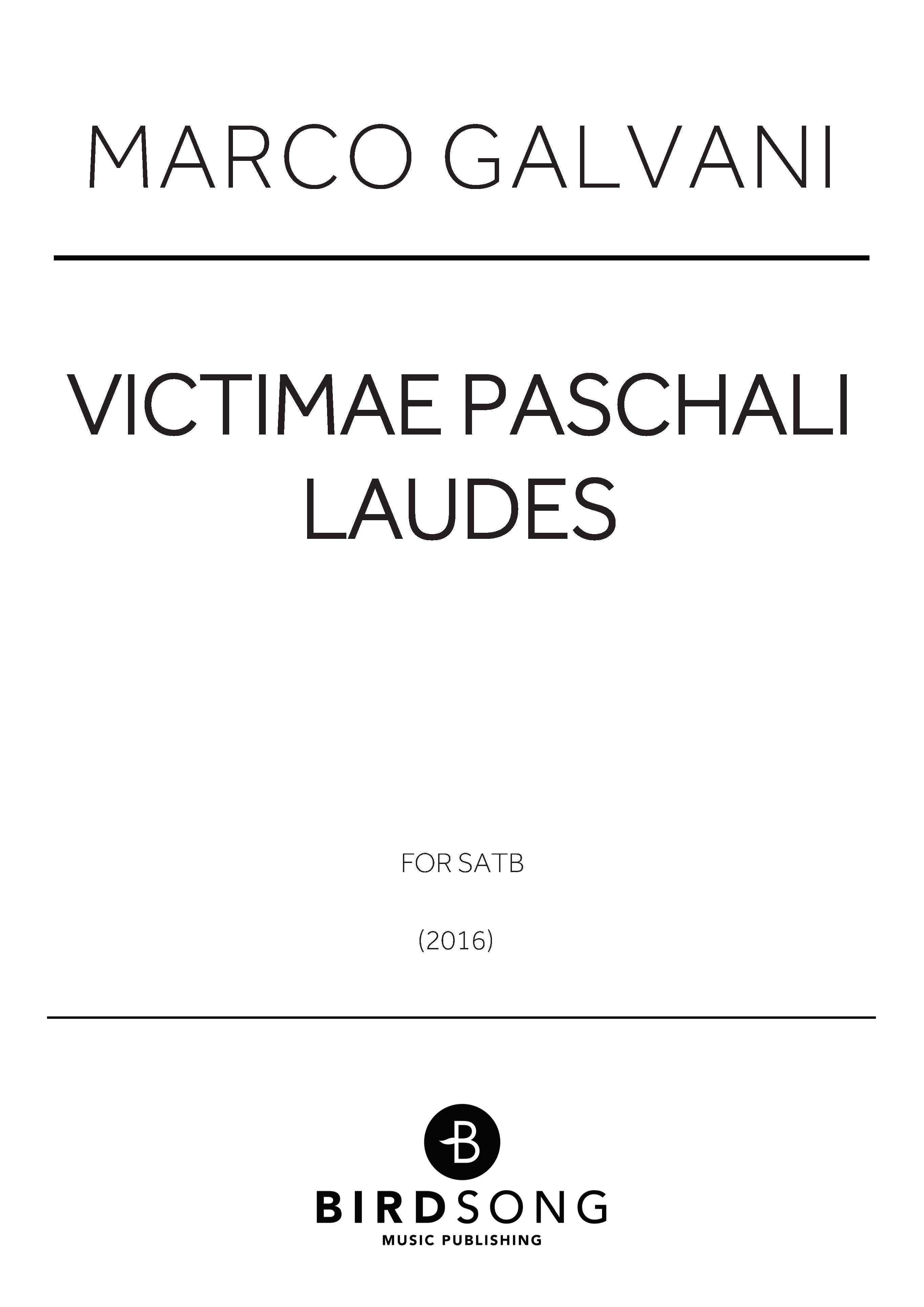 Victimae Paschali Laudes