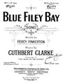 Blue Filey Bay Sheet Music