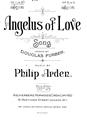 Angelus Of Love Sheet Music