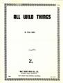 All Wild Things Bladmuziek