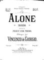 Alone (Vincenzo De Giorgio) Sheet Music