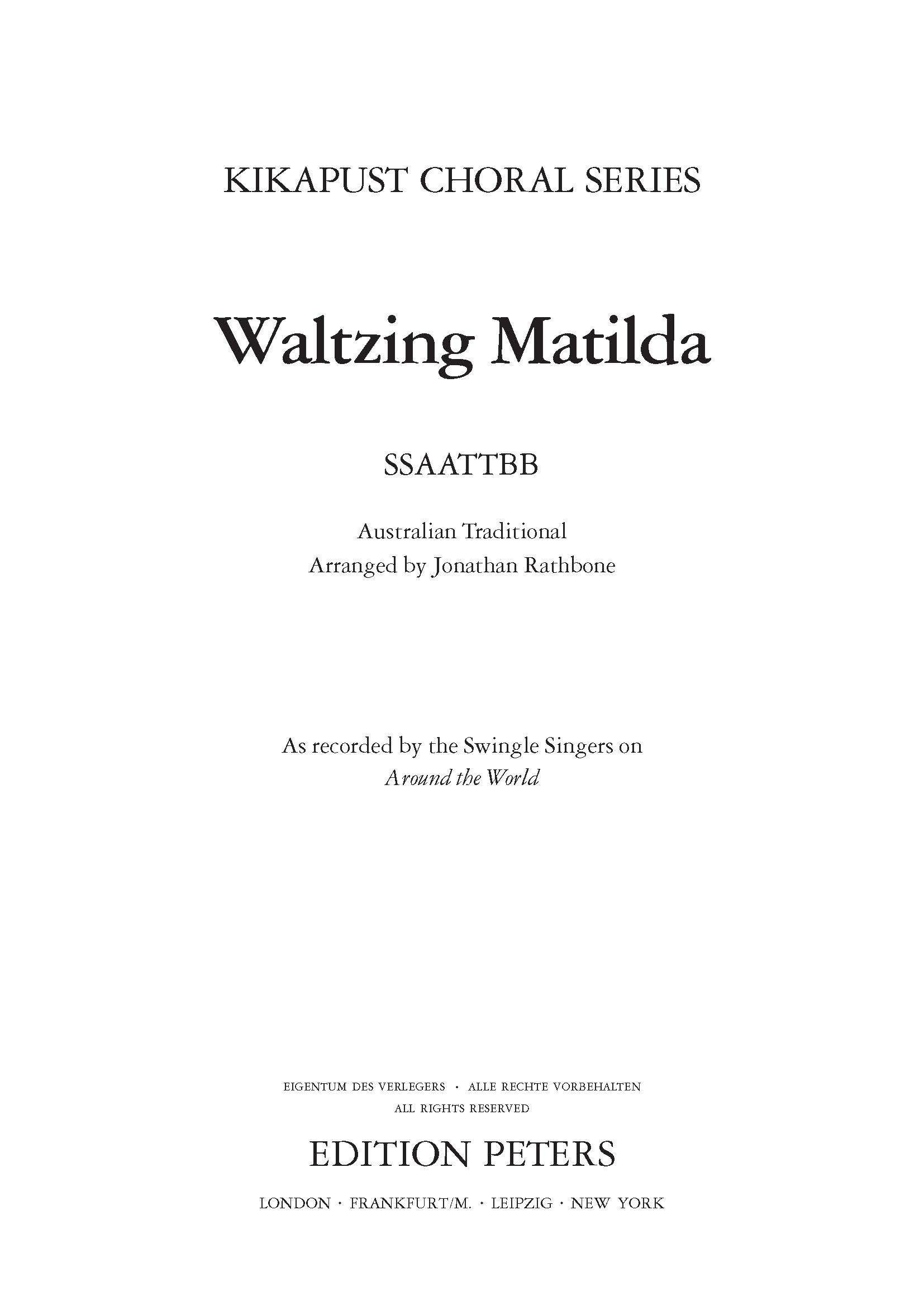 Waltzing Matilda